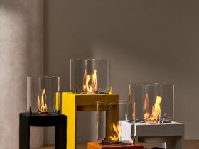 Ethanol fireplace tables